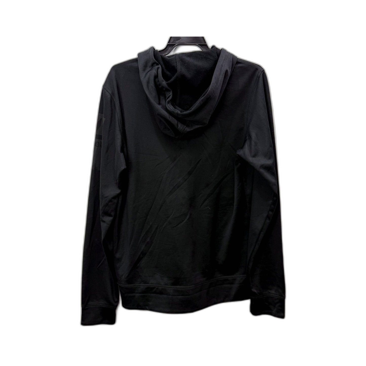 Reebok Womens Thermowarm Hoodie Black Polyester Lightweight Pullover Size M