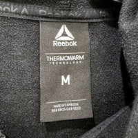 Reebok Womens Thermowarm Hoodie Black Polyester Lightweight Pullover Size M