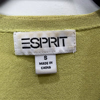Esprit Womens Lime Green Rayon Blend Cardigan Sweater Size Small