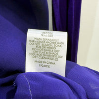 Decjuba Womens Draped Open Front Cardigan Sweater in Purple, Size S
