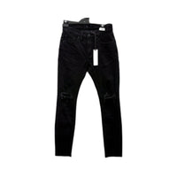 Rollas Womens Stinger Black Rip Skinny Jeans Distressed Denim Size 30/32 NEW