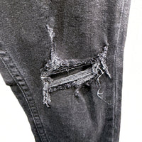 Rollas Womens Stinger Black Rip Skinny Jeans Distressed Denim Size 30/32 NEW