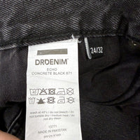DR. DENIM Womens Echo Straight Leg Jeans in Concrete Black, Size 24/32 NEW
