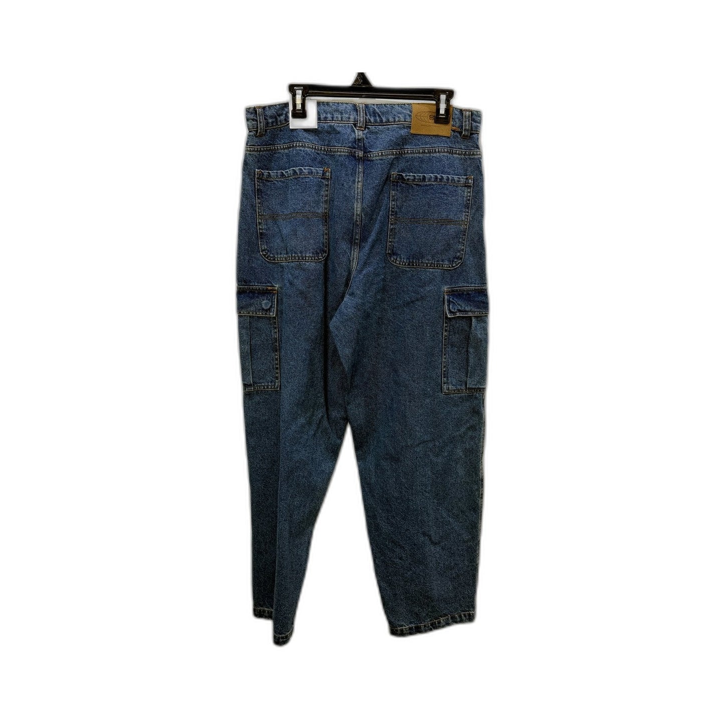 Spencer Womens Auckland Cargo Denim Pants in Blue Size 32 NEW