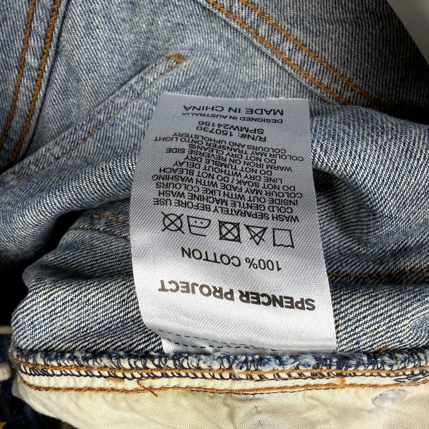 Spencer Womens Auckland Cargo Denim Pants in Blue Size 32 NEW