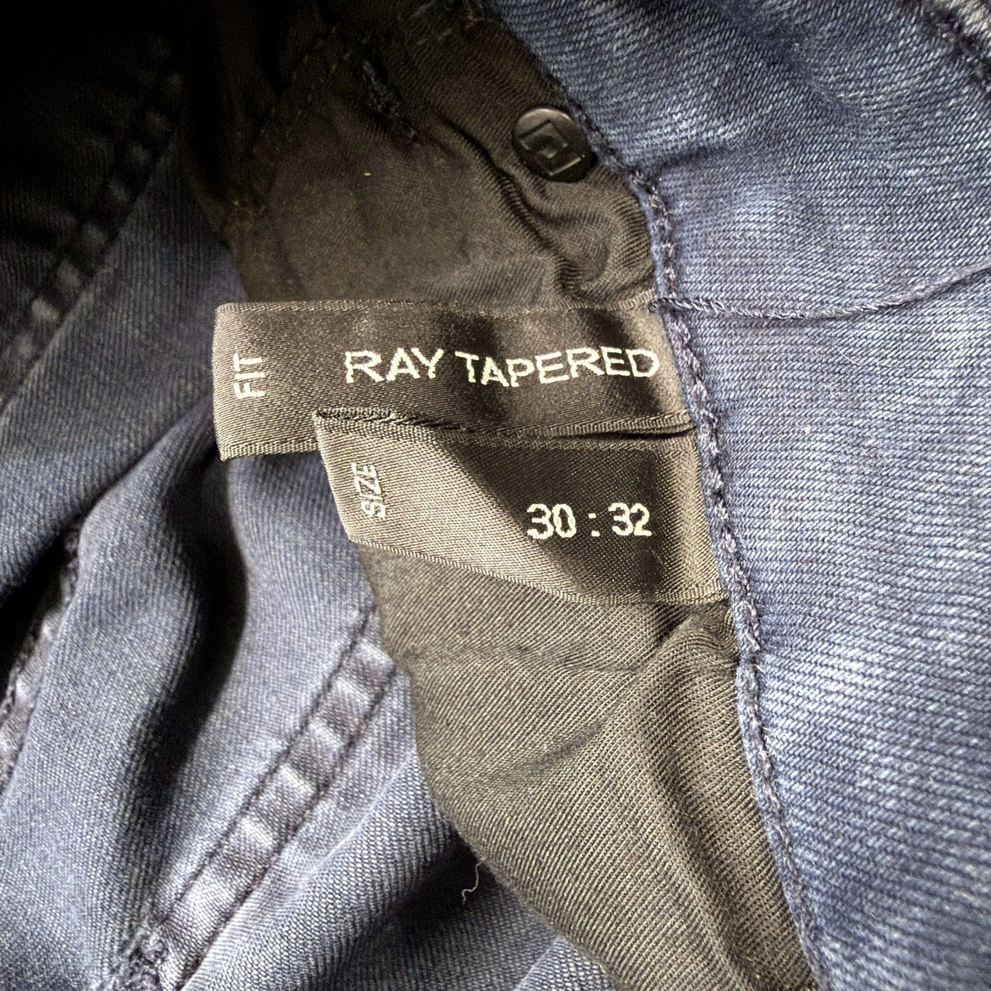 Neuw Mens Ray Tapered Dark Blue Cotton Jeans, Size 30 : 32 NEW