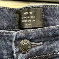 Neuw Mens Ray Tapered Skinny Jeans in Dark Blue Denim, Size 36:34 NEW