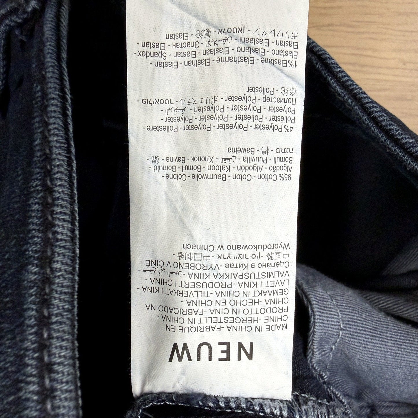 Neuw Mens Ray Tapered Skinny Jeans in Dark Blue Denim, Size 36:34 NEW