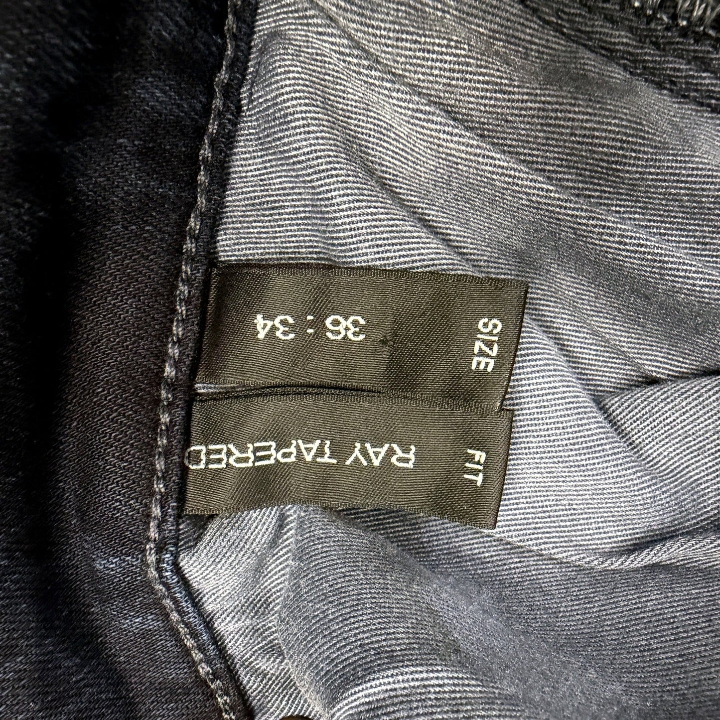 Neuw Mens Ray Tapered Skinny Jeans in Dark Blue Denim, Size 36:34 NEW