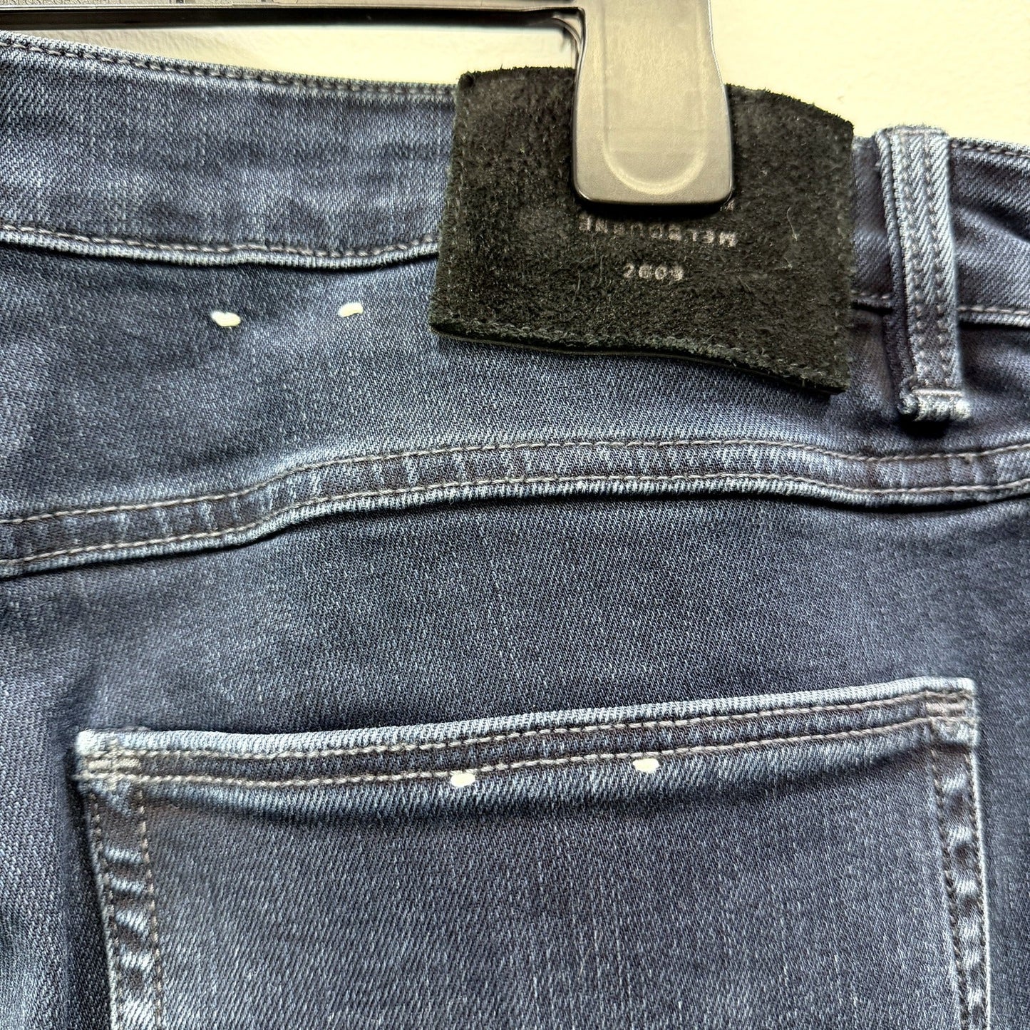 Neuw Mens Ray Tapered Skinny Jeans in Dark Blue Denim, Size 36:34 NEW