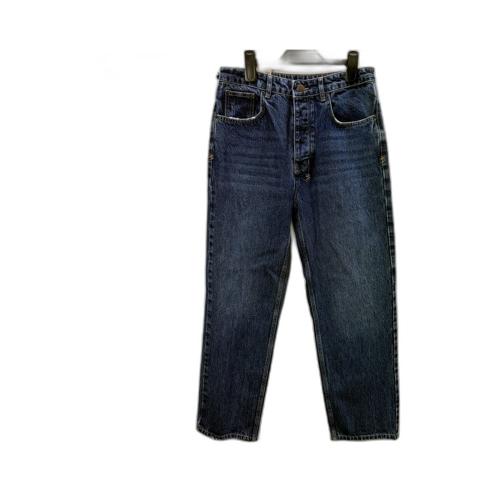 Ksubi Womens Brooklyn Jean Runaway Dark Blue Denim Regular Jeans Size 29 NEW