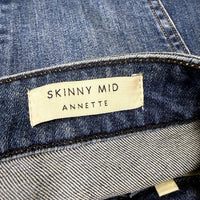 Guess Womens Annette Skinny Mid Jeans in Dark Blue, Size 32 NEW