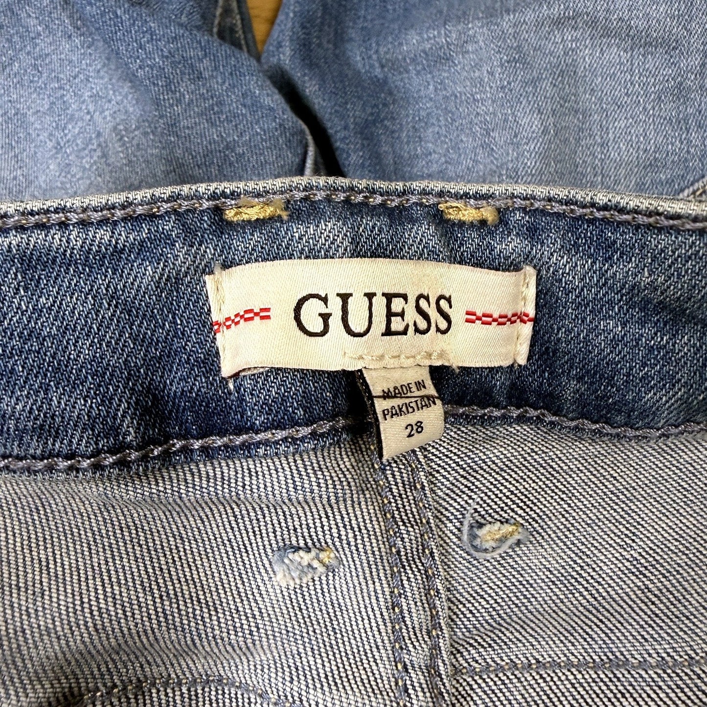 Guess Womens Annette Skinny Mid Blue Jeans Size 28 NEW