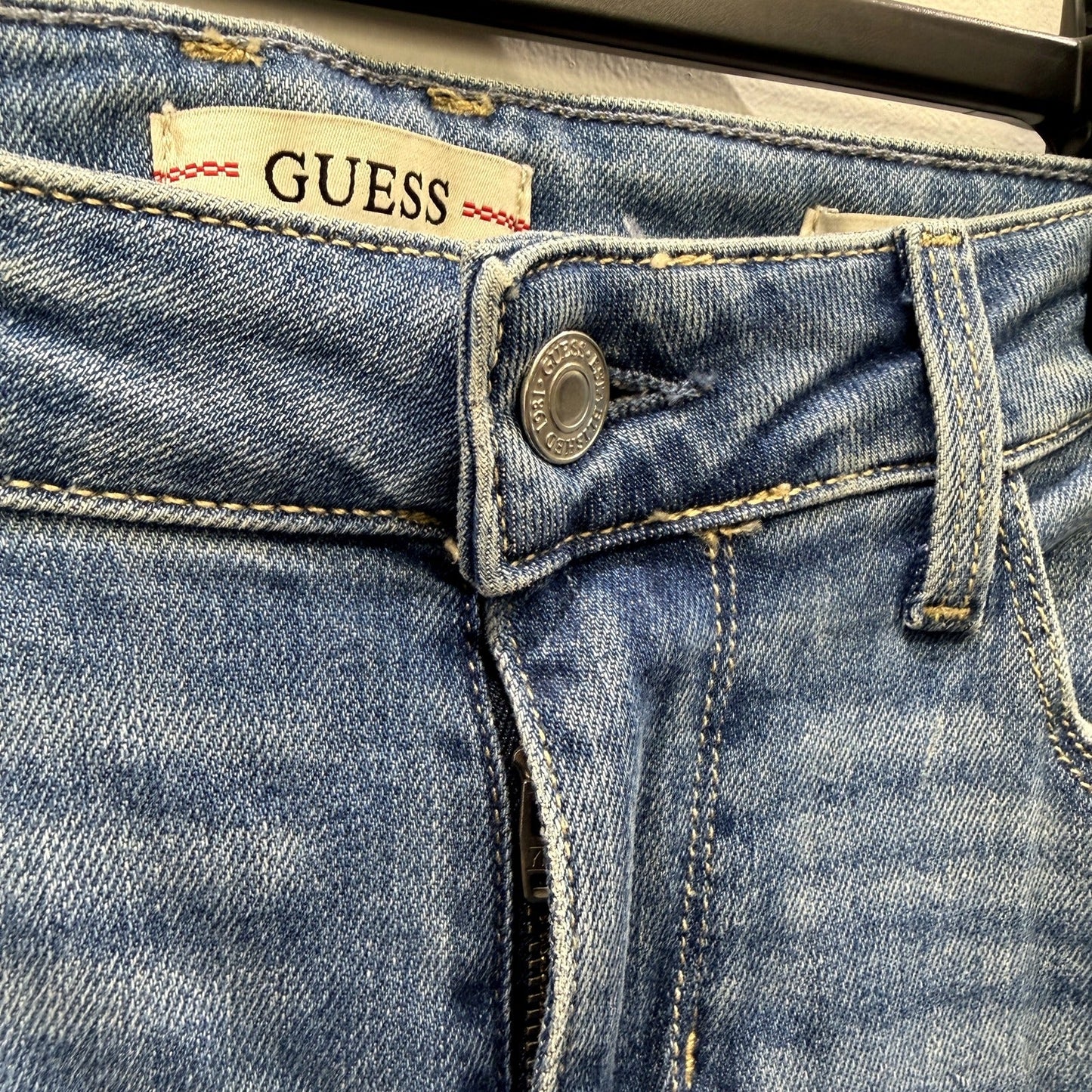 Guess Womens Annette Skinny Mid Blue Jeans Size 28 NEW