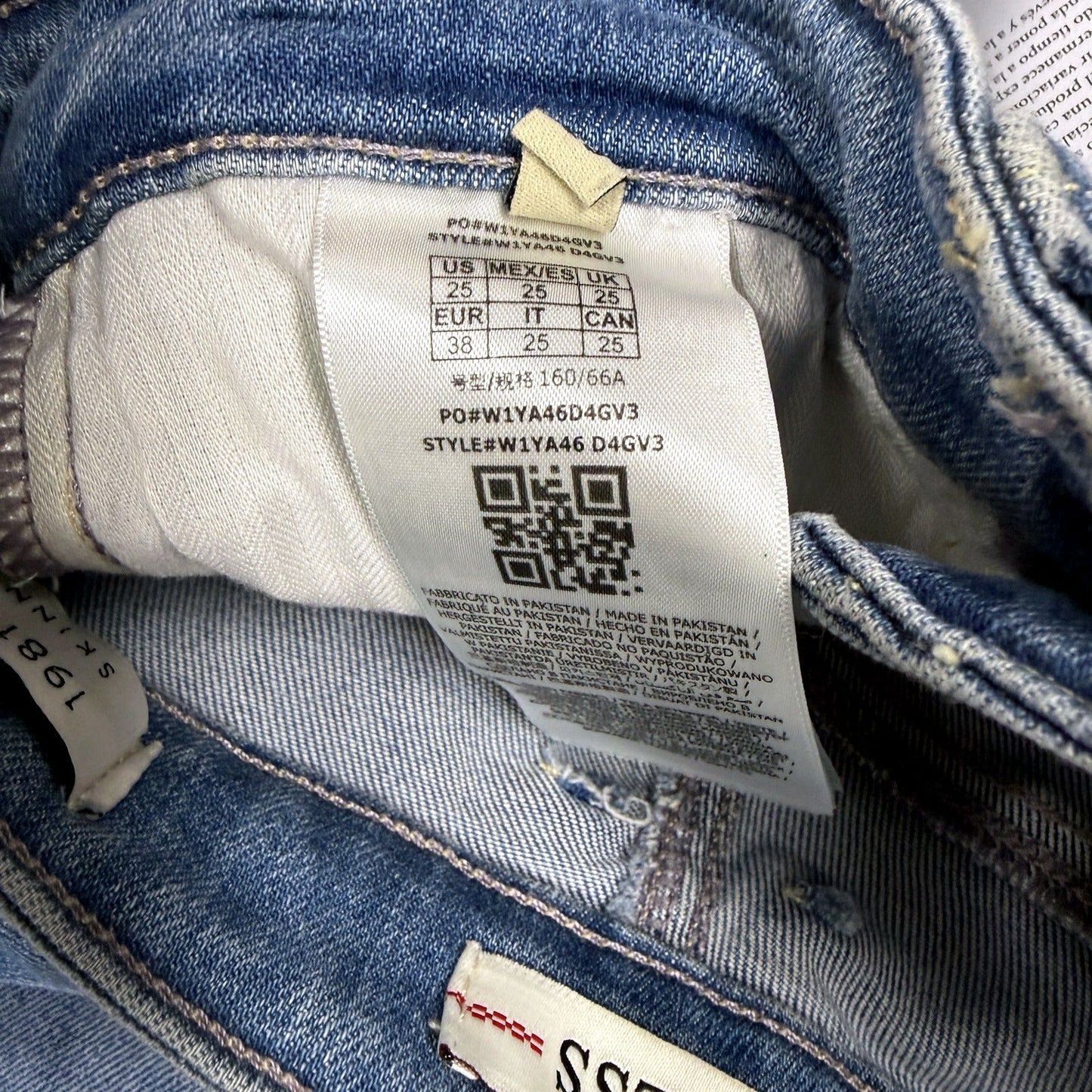 Guess Womens 1981 Skinny High Rise Dark Blue Jeans T25 x L31 NEW