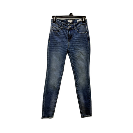 Guess Womens Skinny Mid Rise Dark Blue Denim Jeans Size 26 NEW