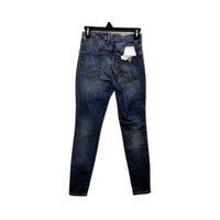 Guess Womens Skinny Mid Rise Dark Blue Denim Jeans Size 26 NEW