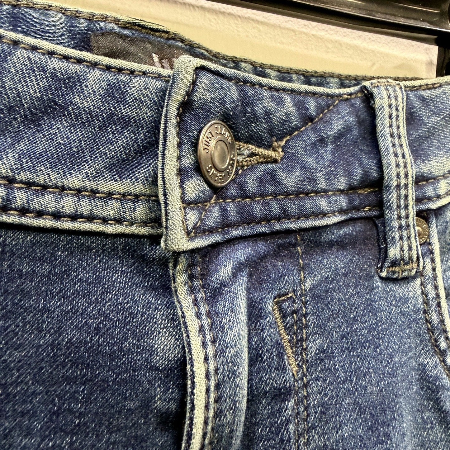 Just Jeans Mens Tapered Leg Dark Blue Denim 32W 32L NEW