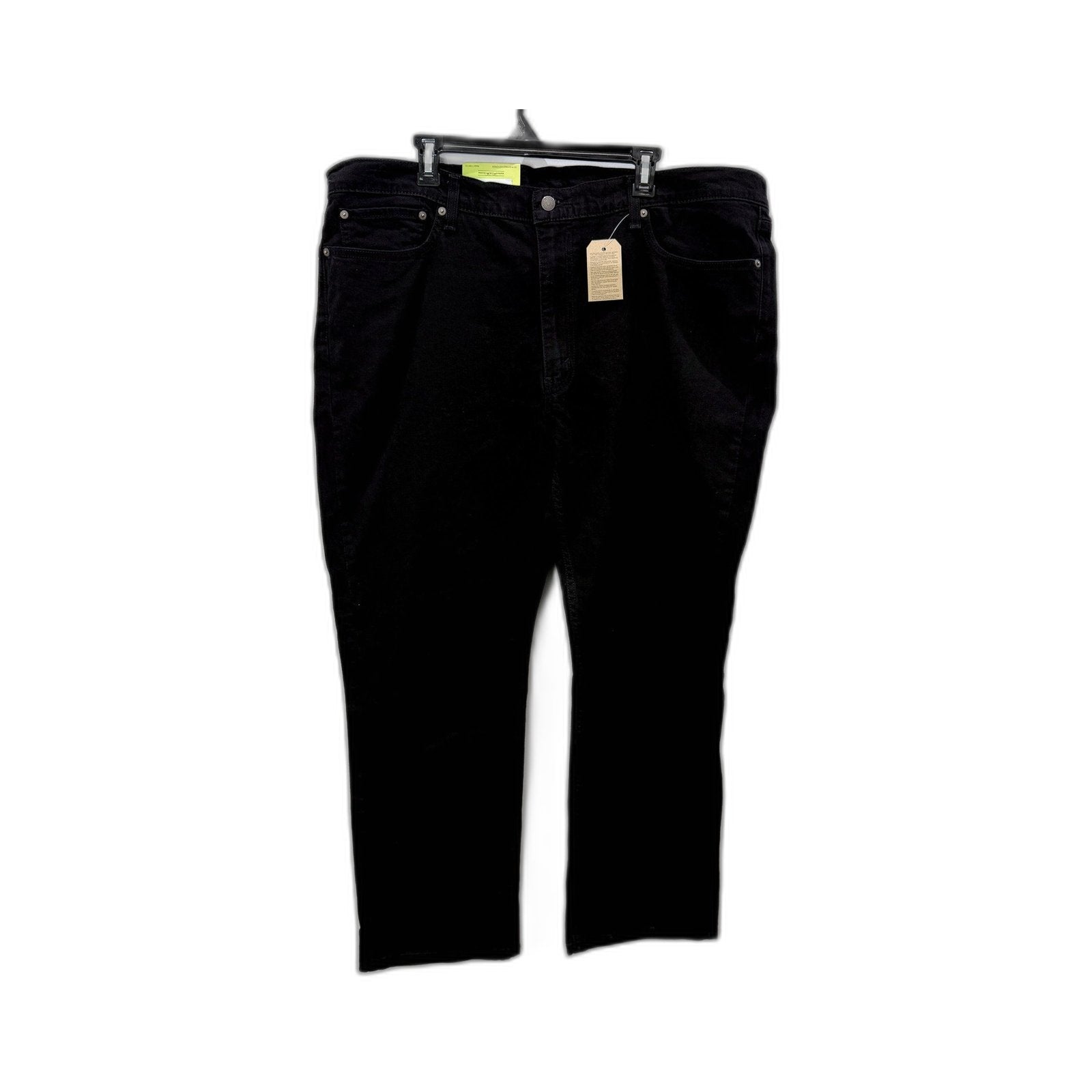 Levi's Mens 514 Straight Fit Black Cotton Stretch Jeans Size 42 x 30 NEW