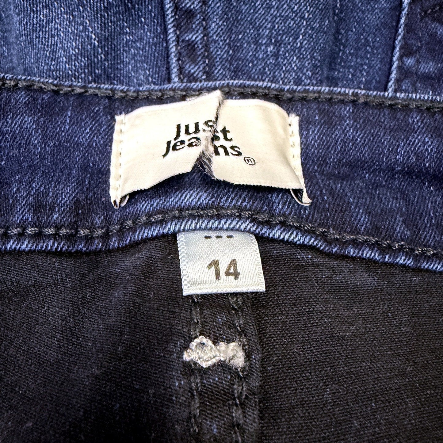 Just Jeans Womens Super Skinny Dark Blue High Rise Ankle Length Size 14 NEW