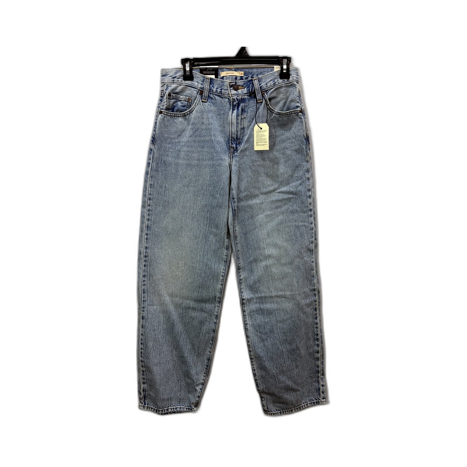 Levi's Womens Baggy Dad Jeans Loose Straight Leg Light Blue Size 26 x 32 NEW