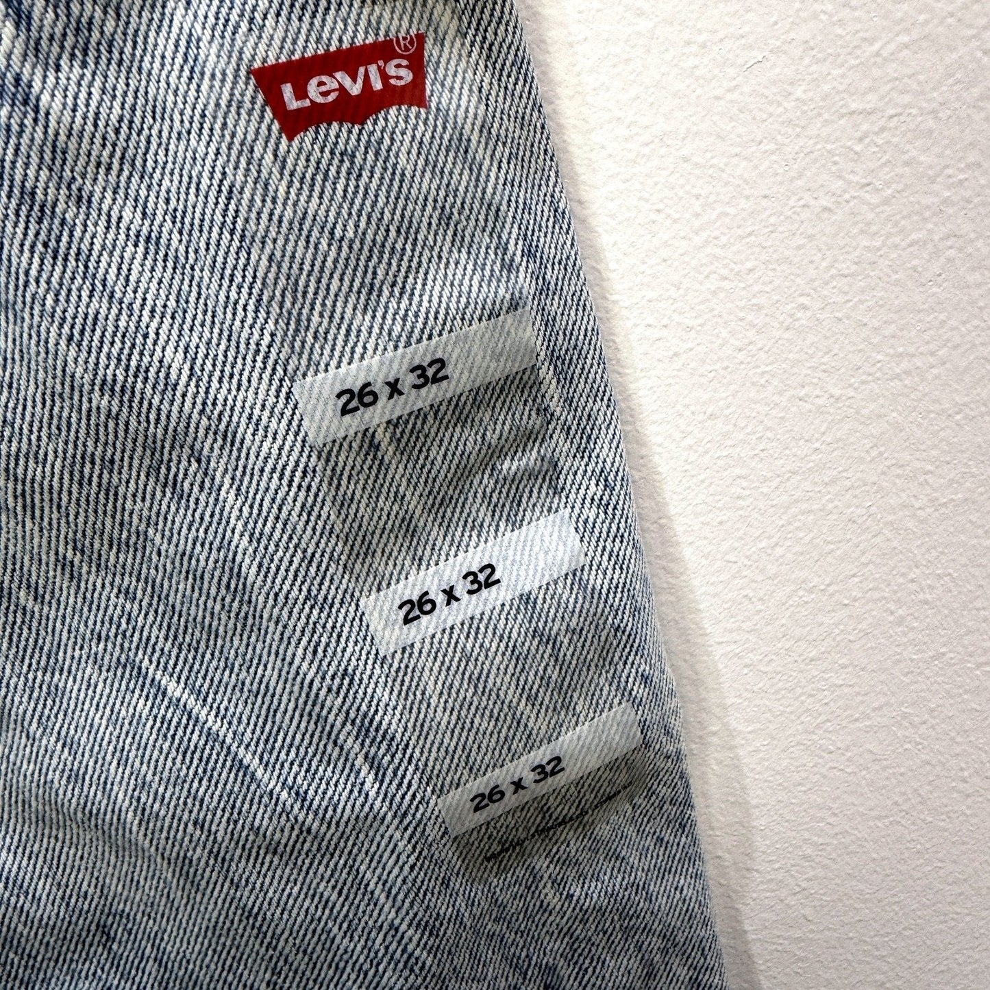 Levi's Womens Baggy Dad Jeans Loose Straight Leg Light Blue Size 26 x 32 NEW