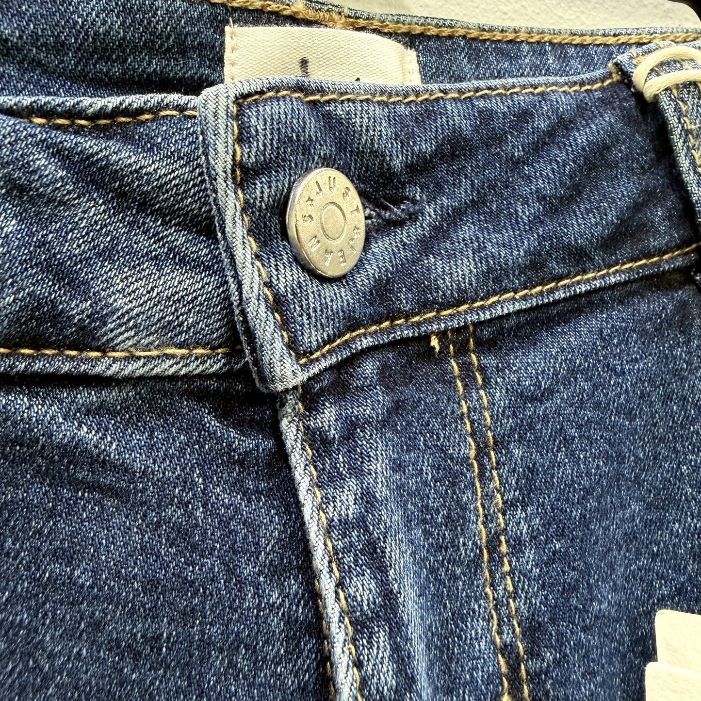 Just Jeans Womens Vintage Ink Slim Fit Dark Blue Jeans, Size 18P NEW
