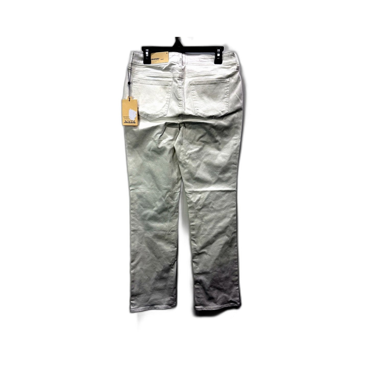 Marilyn Straight Womens Leg Optic White Cotton Jeans Size 12 NEW