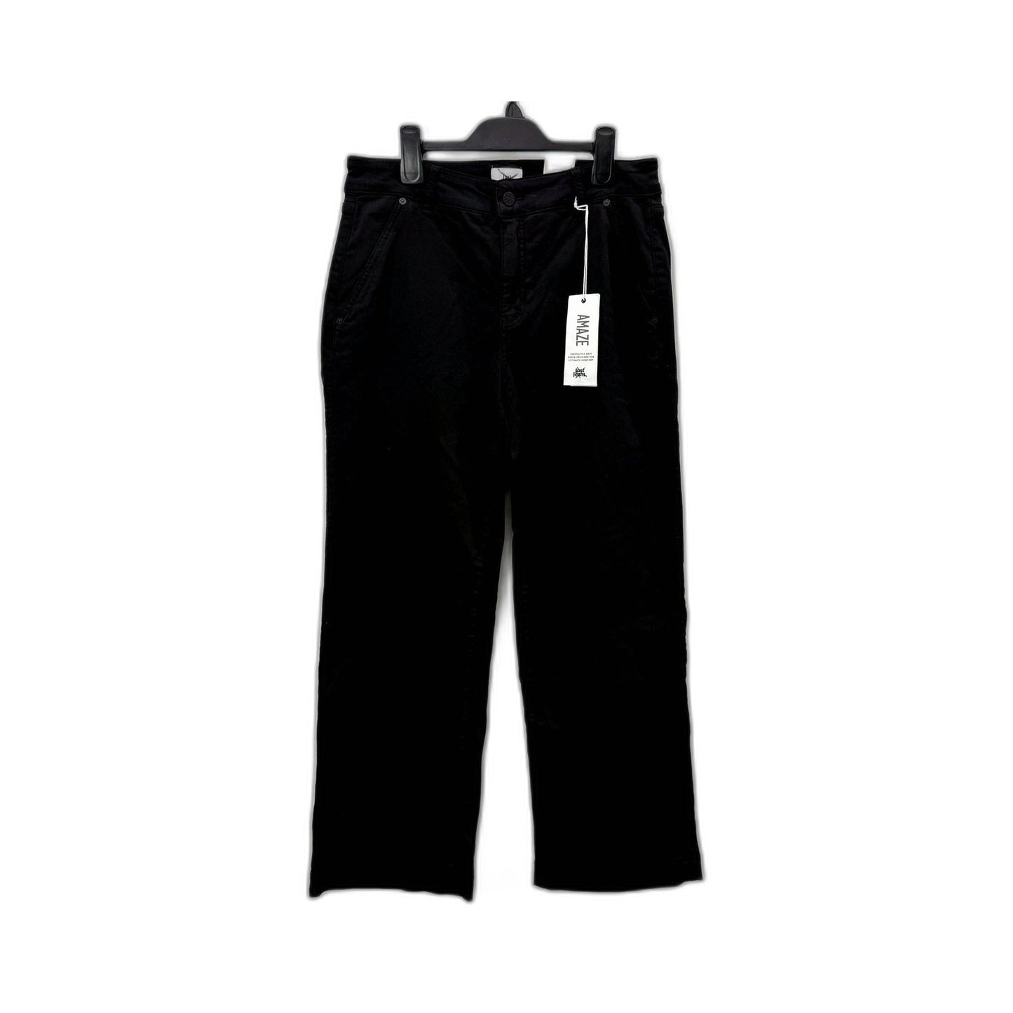 Just Jeans Womens Amaze Wide Leg Black Size 12 NEW