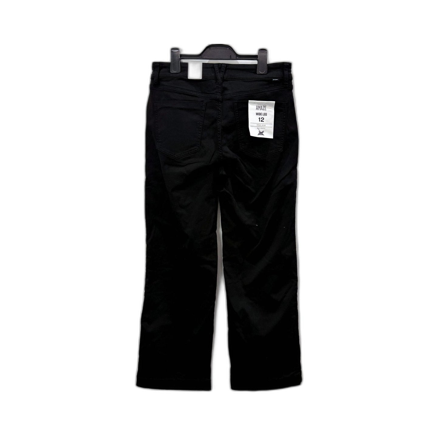Just Jeans Womens Amaze Wide Leg Black Size 12 NEW