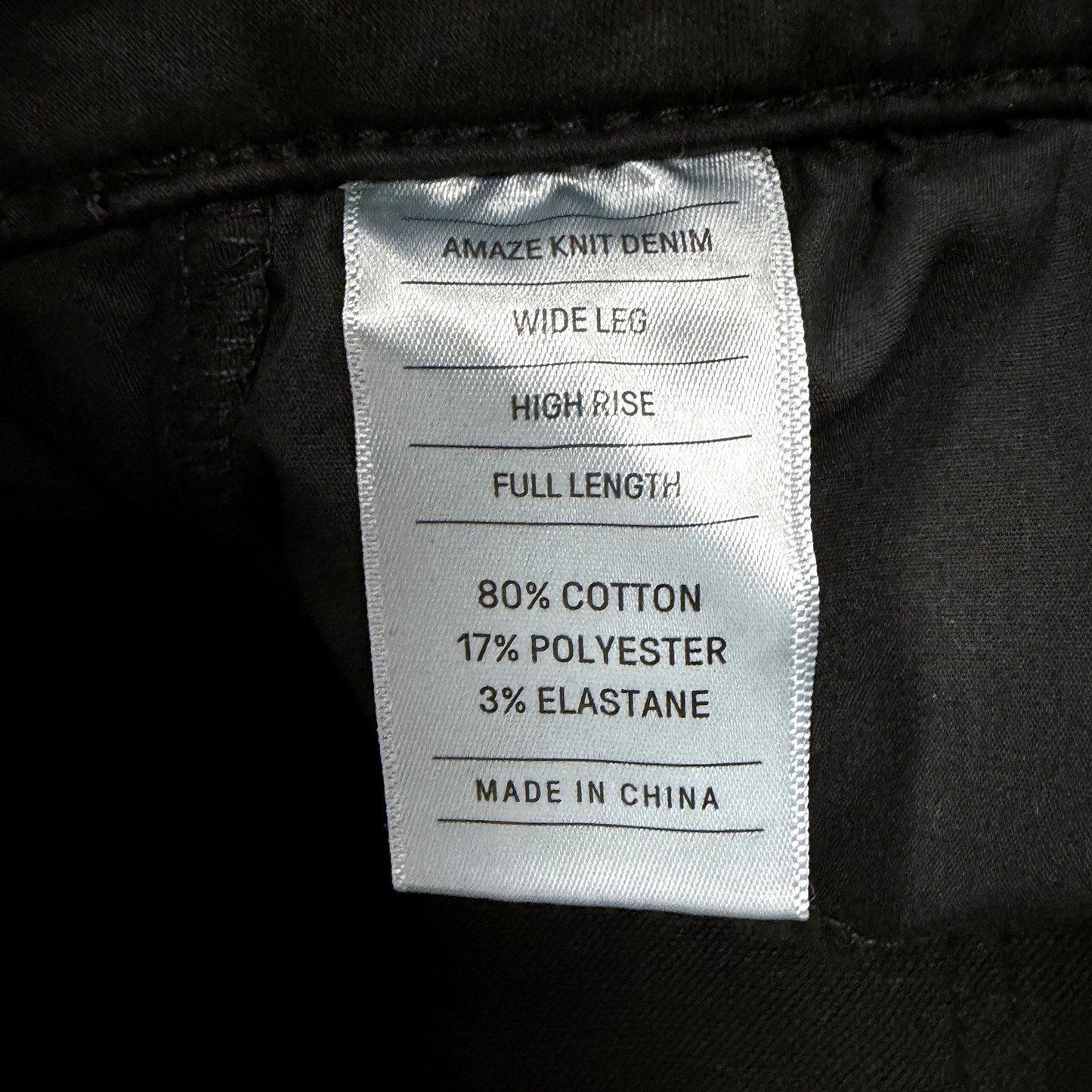 Just Jeans Womens Amaze Wide Leg Black Size 12 NEW