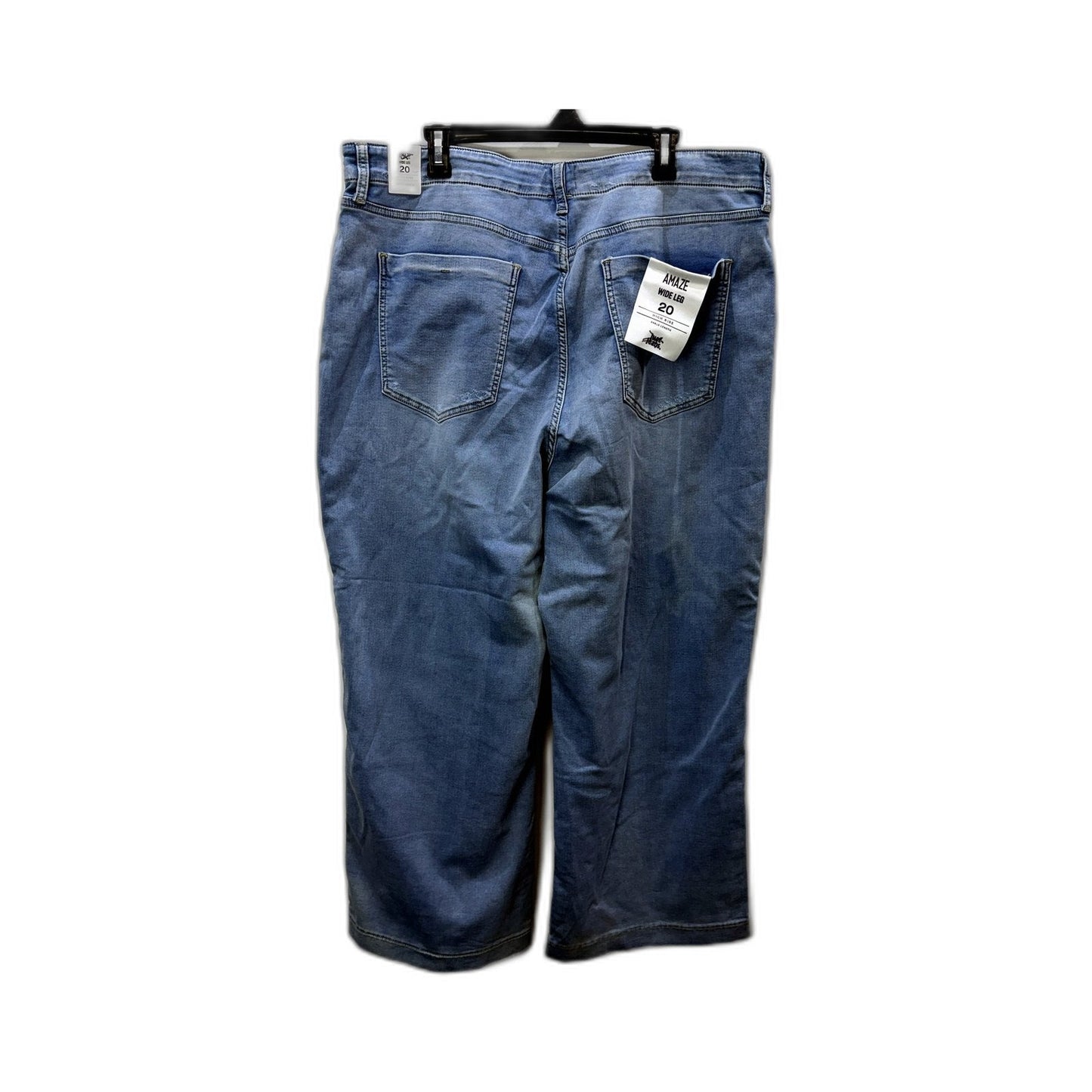 Just Jeans Womens Amaze Wide Leg High Rise Ankle in Blue Size 20 NEW
