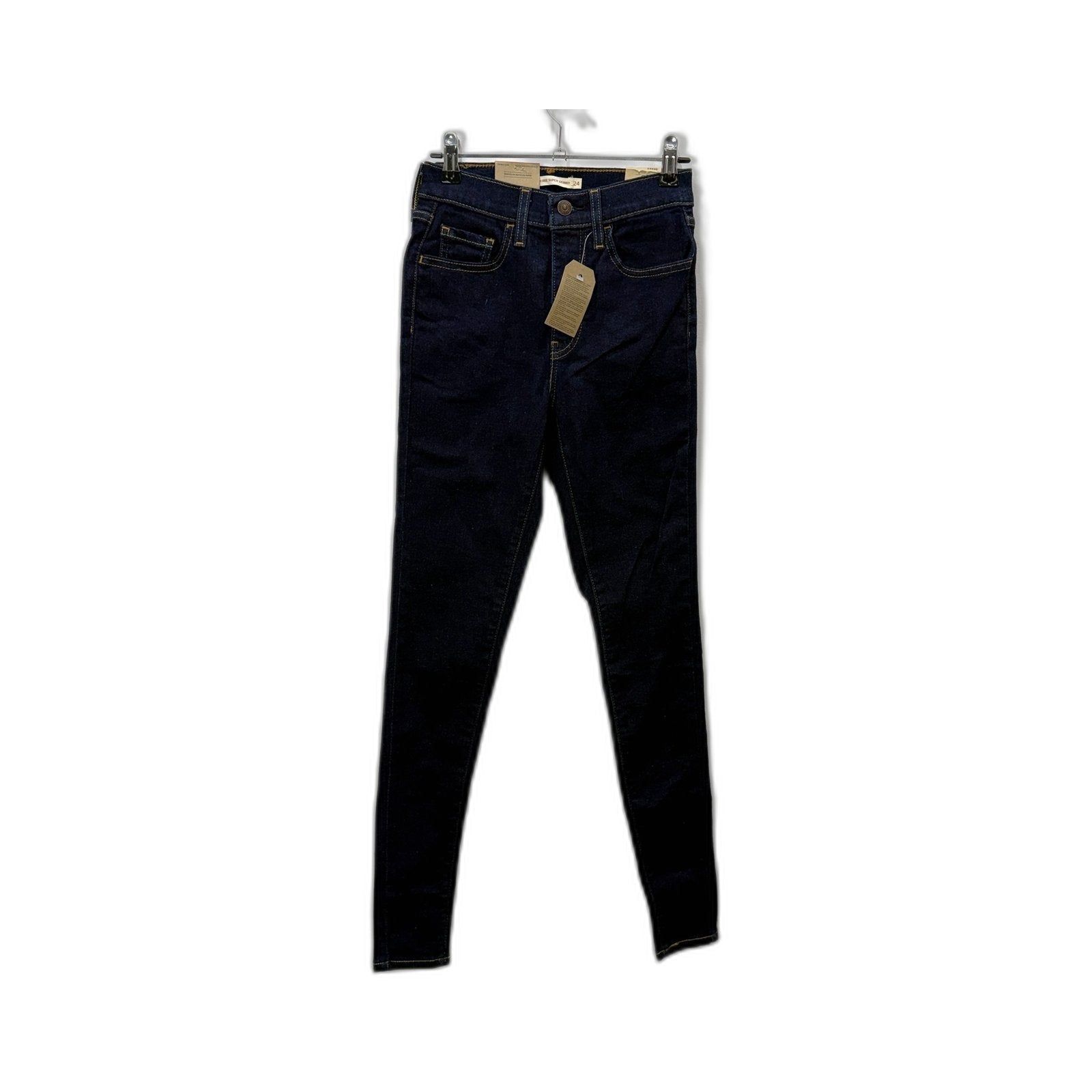 Levi's Womens 720 High-Rise Super Skinny Jeans Dark Indigo Size 24 x 30 NEW