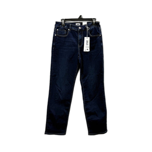 Just Jeans Womens Amaze Straight Leg Dark Blue Denim Size 12 NEW