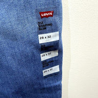 Levi's Womens 312 Shaping Slim Fit Blue Jeans, Size 28 x 32 NEW