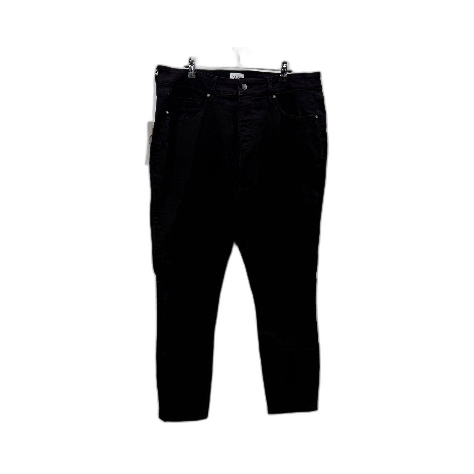 Just Jeans Womens Skinny High Rise Ankle Length Black Size 18 NEW