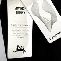 Just Jeans Womens Skinny High Rise Ankle Length Black Size 18 NEW