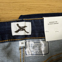 Just Jeans Womens Amaze High Rise Skinny Fit Dark Blue Size 16 NEW