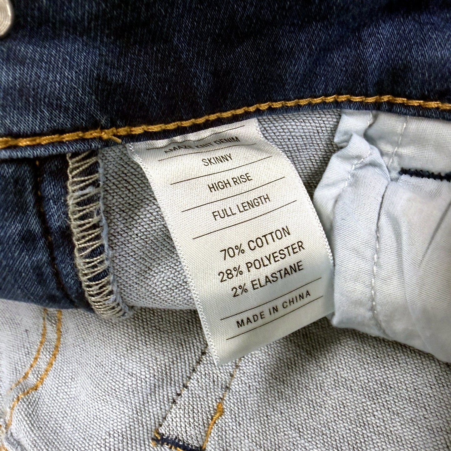 Just Jeans Womens Amaze High Rise Skinny Fit Dark Blue Size 16 NEW