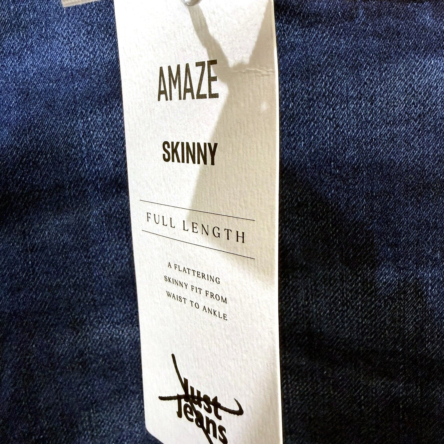 Just Jeans Womens Amaze High Rise Skinny Fit Dark Blue Size 16 NEW