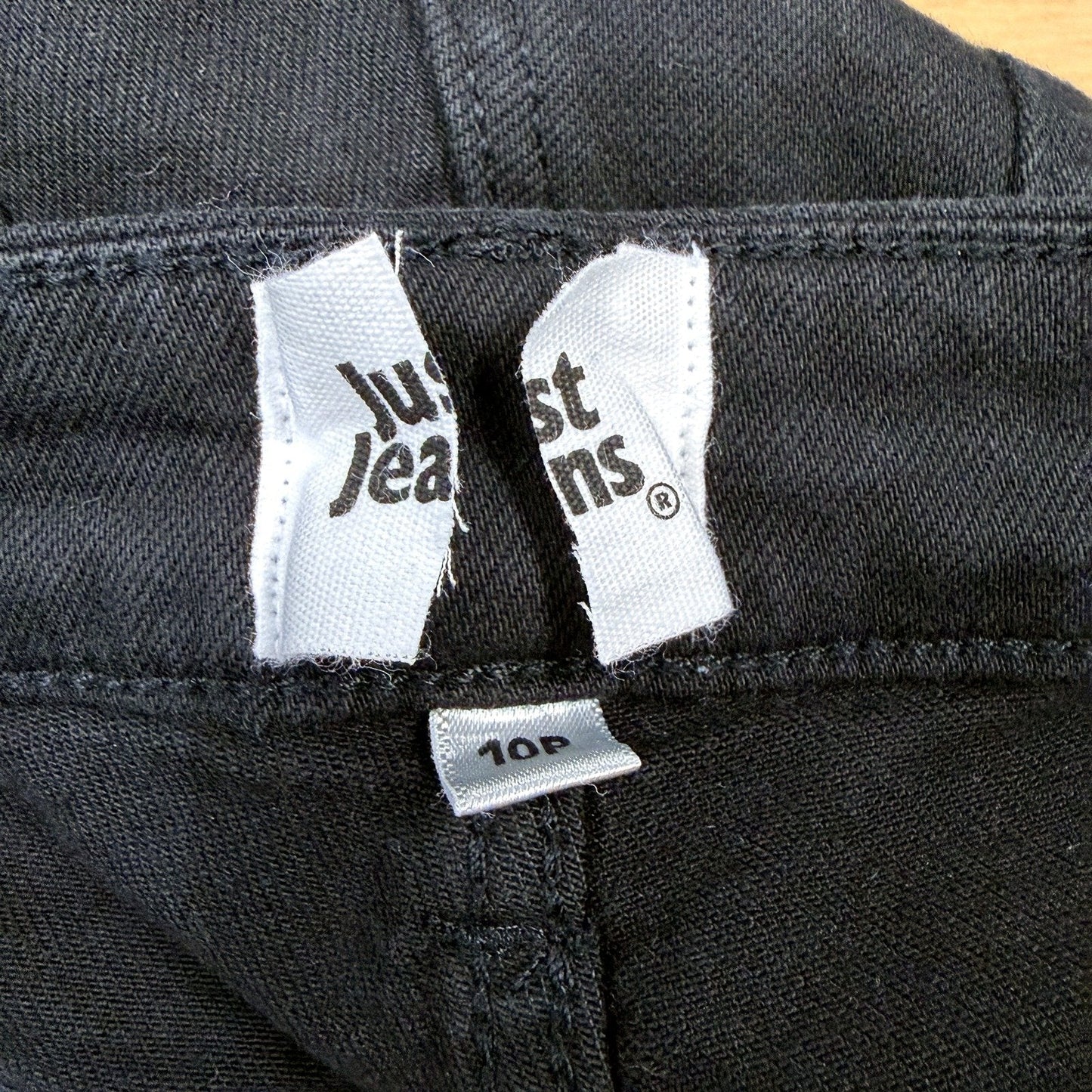 Just Jeans Womens Bootcut Black Petite Size 10P NEW