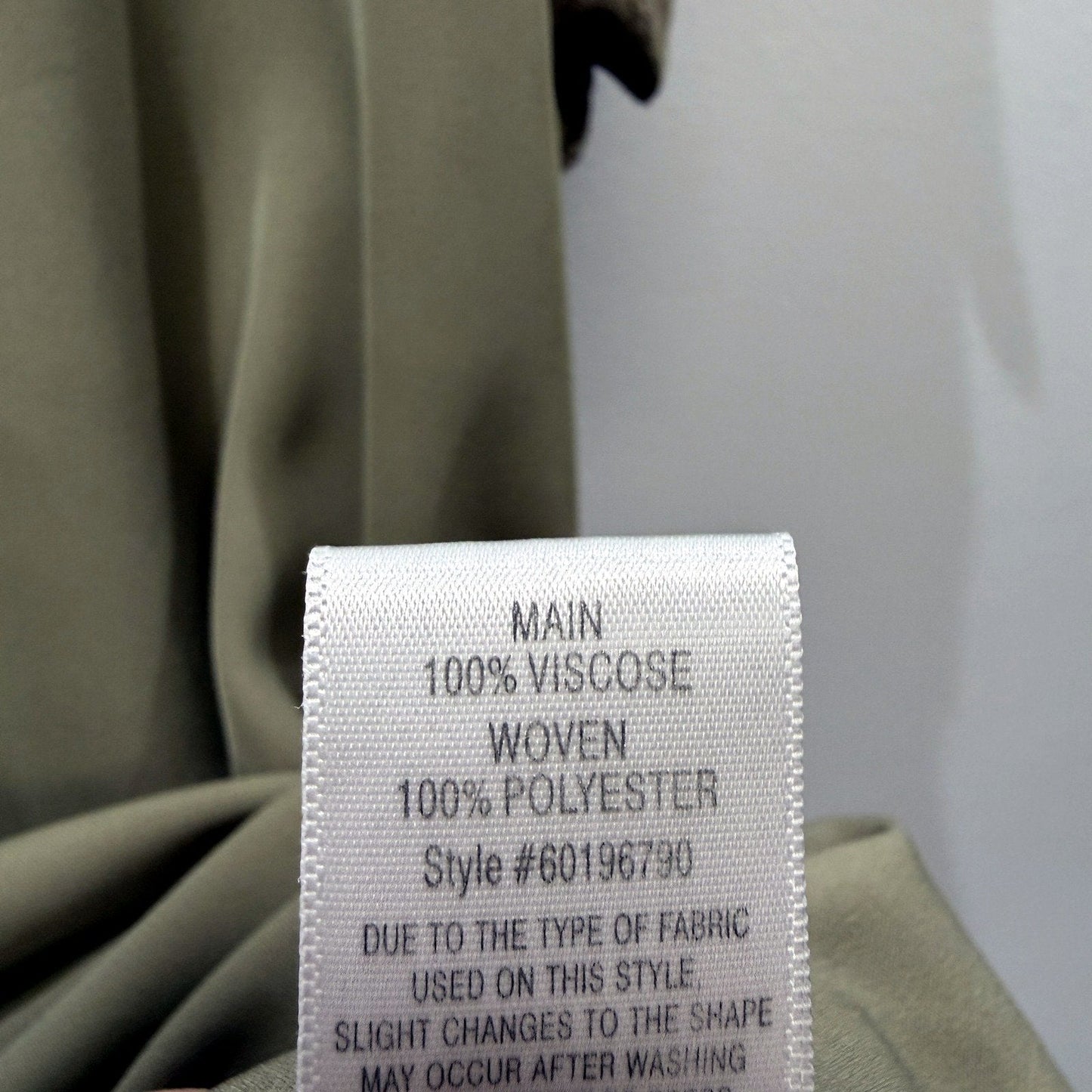 Witchery Womens Zip Shoulder Blouse Olive Green Casual Pullover Size M