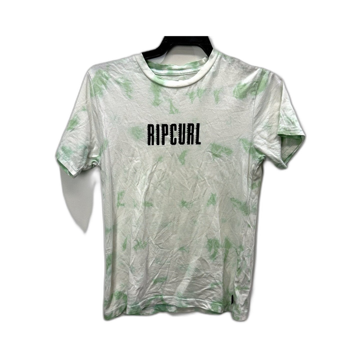 Rip Curl Boys Green Tie-Dye Cotton T-Shirt, Soft Fabric, Sizes 10/S
