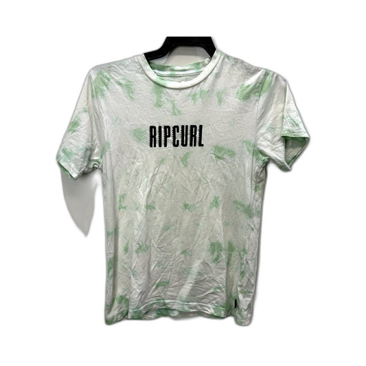 Rip Curl Boys Green Tie-Dye Cotton T-Shirt, Soft Fabric, Sizes 10/S