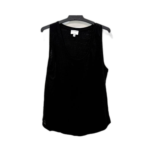 Witchery Womens Linen Tank Top in Black, Size M - Lightweight & Breathable