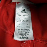 adidas Womens Recycled Polyester Sports Bra for Medium A-C Cup in Red Size M