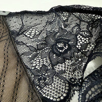 City Chic Boudoir Lingerie 2 Piece Set Womens in Black Lace Mesh, Size M NEW