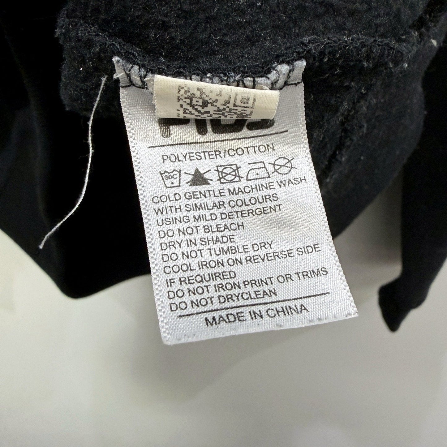 Fila Womens Black Pullover Sweatshirt - Comfortable Cotton Blend, Size S