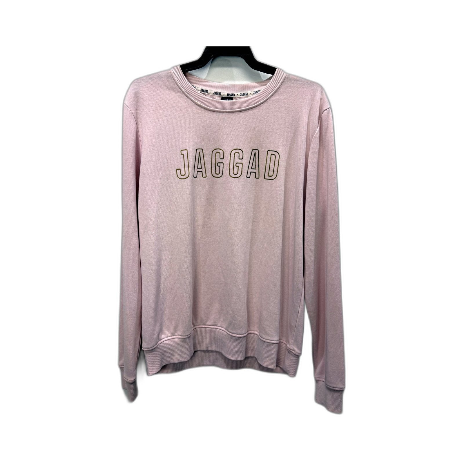 Jaggad Womens Light Pink Pullover Sweatshirt Comfortable Casual Size M