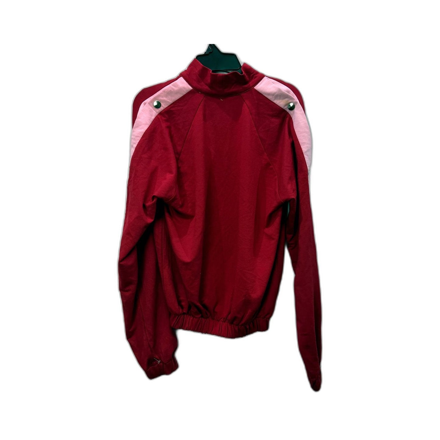 Nike Womens Pullover Cropped Jacket Red and Pink Stylish Comfortable Size S